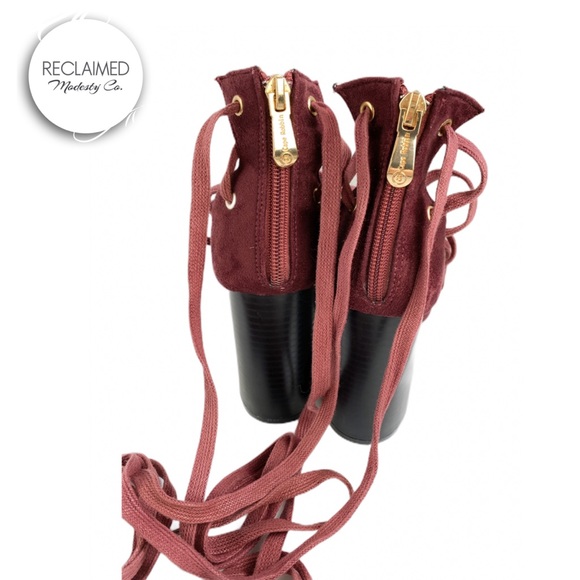 CAPE ROBBIN Lace Up High Heel Back Zipper - Picture 5 of 7